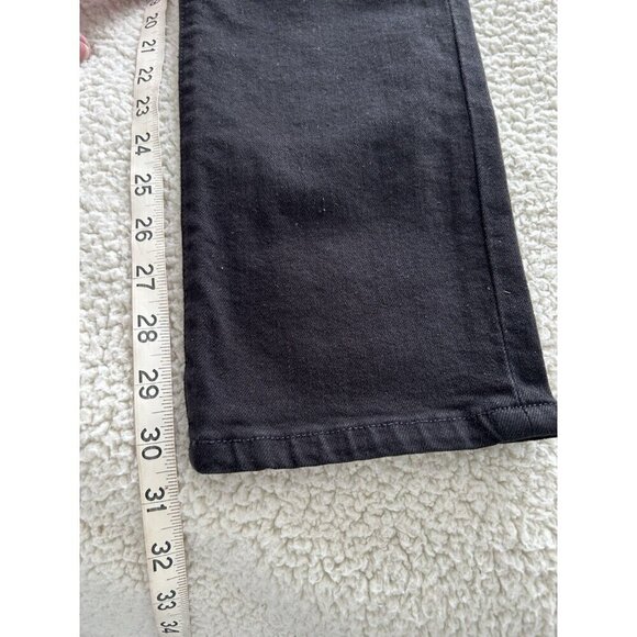 Current Elliott $168 The Soulmate Black High Rise Straight Jeans Women’s Size 23 - Picture 8 of 9